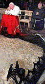 Holy Father prays at Gethsemane