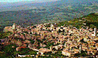 Assisi in the Umbrian region