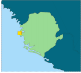 Map outline of Sierra Leone
