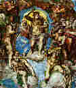 The masterful painting of the Last Judgment by Michelangelo