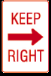 Keep right on the straight and narrow