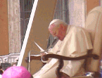 His Holiness reads his Wednesday Message